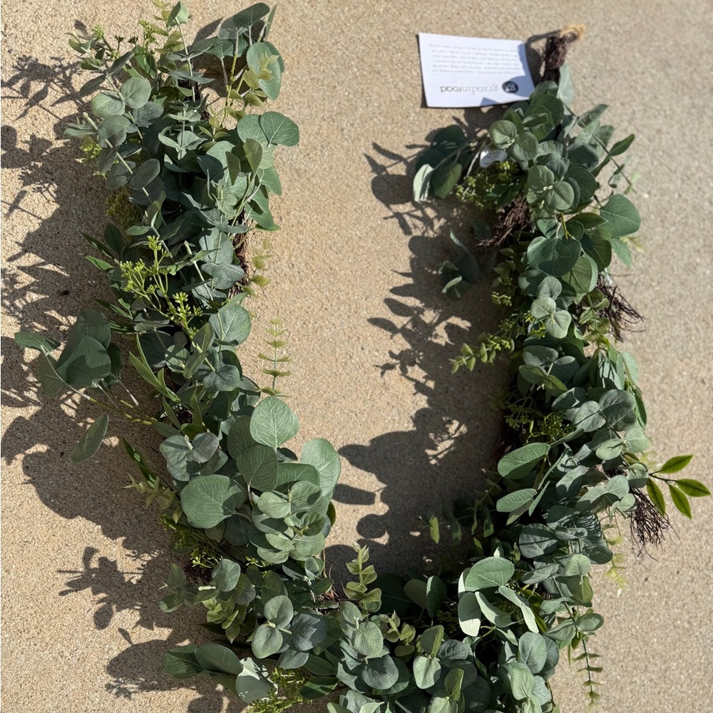 Frontgate Eucalyptus Garland - 6 ft - NWT